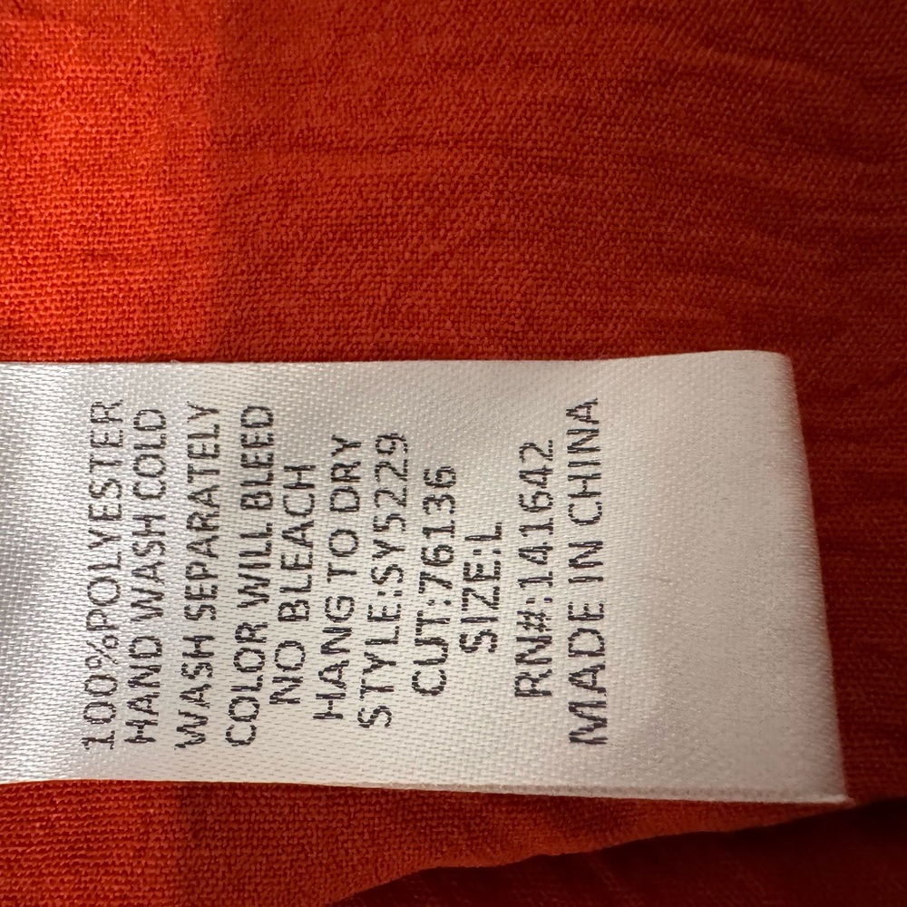 Terracotta V-Neck Ruffle Tunic - Picture 5 of 5